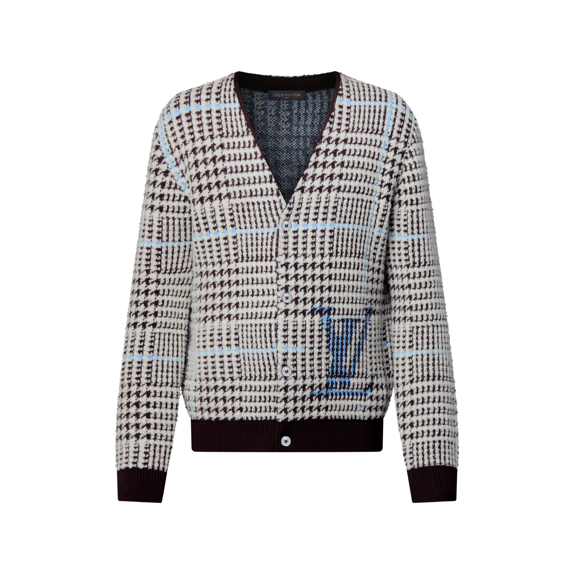 Textured Plaid Cardigan - Ready-to-Wear | LOUIS VUITTON